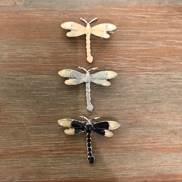 3 Dragonfly Brooches - NWOT - Picture 4 of 4